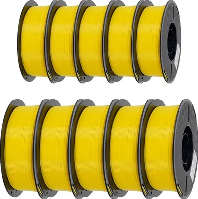 Obrázek produktu pro 1,75 mm PETG vlákno, vysoká houževnatost, jasné barvy, žlutá barva