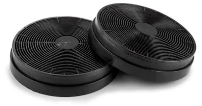 Image de Klarstein Filtre à charbon actif pour hottes d'aspiration Pièce de rechange 2 filtres Recyclage de l'air Ø18,5 cm