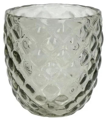 Productafbeelding van Pomax Antigua theelichthouder, glas, transparant, Ø 10 x H 10 cm