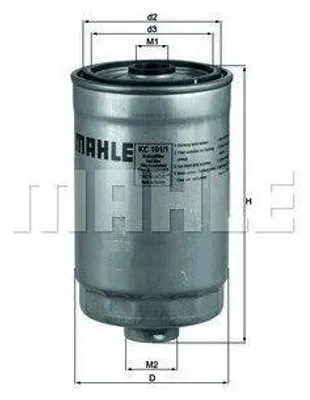 Obrázok produktu pre Palivový filter KNECHT KC 101/1
