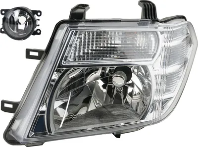Productafbeelding van Koplampen geschikt voor Nissan Pathfinder R51 01/10- H4. + Mistlampen 260605X10B 8200074008 6202E1 00006202E1 6710027 0000620639 620 Johns