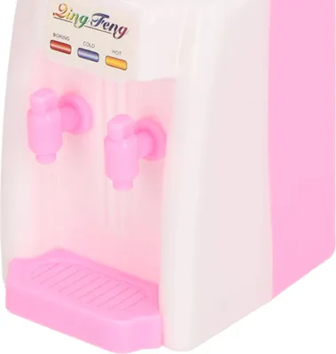 Produktbild von Mini-Puppenhaus-Wasserspender, Cartoon-Kunststoff-Miniatur-Trinkbrunnen, Modell für und Kuchendekoration, Rosa