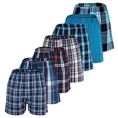 Produktbild von YOURBASICS Jungen Web-Boxershorts, 7er Pack - American Boxer-Shorts, gemustert, Spar-Pack