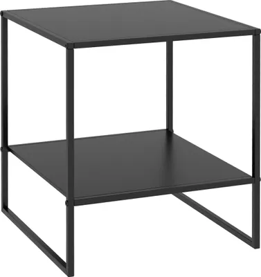Produktbild von HOMCOM Couchtisch Beistelltisch, Sofatisch mit Ablage, Nachttisch, Schwarz