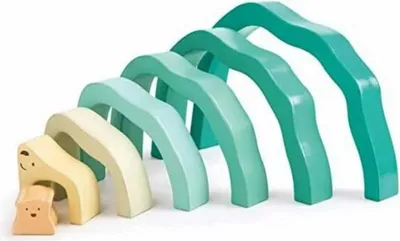 Produktbild von Hape E0490, Stapelblöcke, 2 Jahr(e), Holz, 7 Stück(e)
