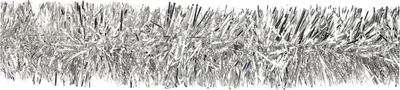 Produktbild von Weihnachtsgirlande Lametta 5cm, 3 Meter silber