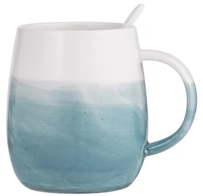 Produktbild von Ladelle 60825, Einzelbild, 0,38 l, Blau, Weiß, Porzellan, Becher, Universal