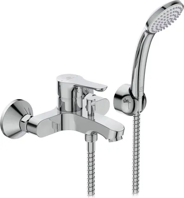 Produktbild von Wannenarmatur Ideal Standard Alpha Hebel Wandmontage mit Zubehör, Chrom