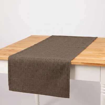 Produktbild von Outdoor Tischläufer braun meliert 40x160 wetterfest