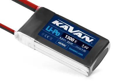 Zdjęcie produktu dla KAVAN Li-Po 1300mAh/7,4V 40/80C 9,6Wh