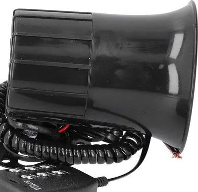 Obrázek produktu pro Univerzální 50W autoalarm s reproduktorem o hlasitosti 120 dB pro nouzové sirény a sirény signalizující požár.