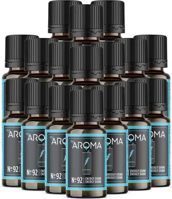 Produktbild von myAROMA Flavour Drops – Energy Drink 17x10ml, Zuckerfreie & Kalorienfreie Flavour Drops, Vegan, Natürliches Aroma zum Backen, Kochen und für Getränke, Nr. 92