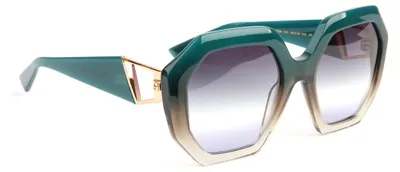 Produktbild von Ana Hickmann AH9396 Sonnenbrille Damen Azetat Grün 54-19-143
