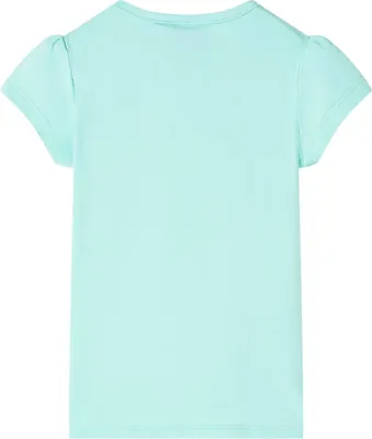 Produktbild von vidaXL Kinder-T-Shirt Helles Minzgrün 128