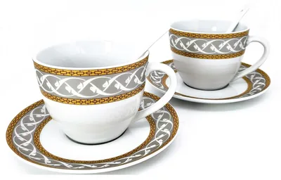 Produktbild von Queen Isabell Elegantes Porzellan Tassen Set Geschenk