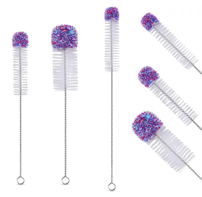 Immagine prodotto di Spazzole multifunzionali per la pulizia delle bottiglie – Set di pulizia con manico lungo