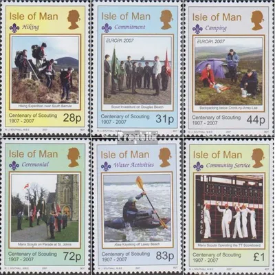 Produktbild von Briefmarken GB - Isle of Man 2007 Mi 1343-1348 (kompl.Ausg.) postfrisch Pfadfinderbewegung
