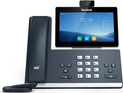 Produktbild von Yealink SIP-T58W, IP-Telefon, Grau, Kabelgebundenes Mobilteil, Im Band, Außerhalb des Bandes, SIP-Info, 1000 Eintragungen, LCD