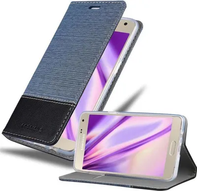 Produktbild von Cadorabo Hülle für Samsung Galaxy A7 2015 Schutzhülle in Blau Handy Hülle Etui Book Case Cover
