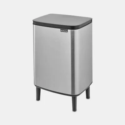 Image de Brabantia BO Mülleimer HI 12 l Matt Steel Fingerprint Proof