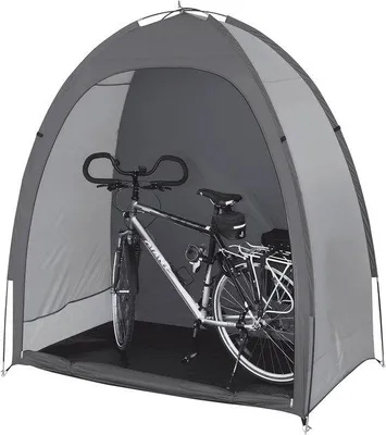 Productafbeelding van Famanu fietsentent - Beschermtent - Opbergtent - Voor fietsen en scooters - 180x85x185 cm - Grijs