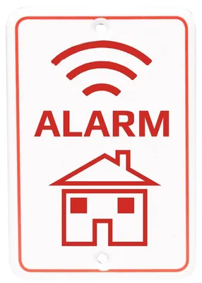 Produktbild von Alarmschild zur Befestigung an der Wand