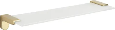 Produktbild von Mexen Lea hängendes Glasregal, gold - 7026037-50