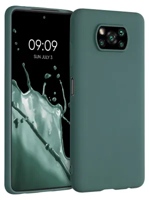Produktbild von kwmobile Handyhülle für Xiaomi Poco X3 NFC / Poco X3 Pro Hülle - TPU Case - Kabelloses Laden - Schutzhülle Cover in Blaugrün