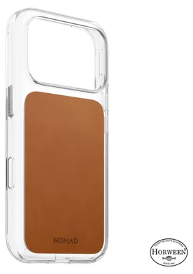 Obrázok produktu pre Puzdro Nomad Transparente z kože Horween pre iPhone 18 Pro, farba Saddle