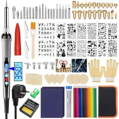 Zdjęcie produktu dla Zestaw do pirografii drewna grzałka lutownica narzędzie DIY