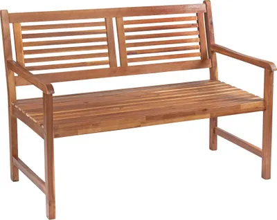 Produktbild von Gartenbank Cordoba, 110 cm, 2-Sitzer Bank, Sitzbank aus geöltem Akazienholz, pflegeleichtes Massivholz, Holzbank geeignet für Garten, Balkon oder Terrasse