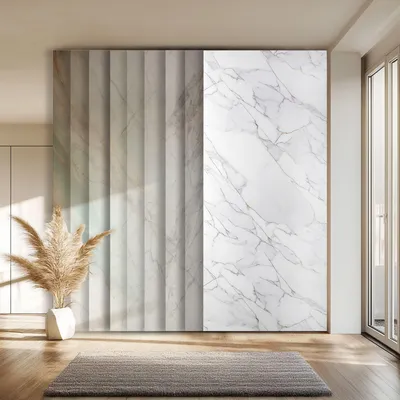 Produktbild von HEXIM Marmorplatten Optik 6 Stück 280x122 cm SPC Kunststoff Innen & Außenbereich Granit Steinoptik - Duschrückwand Küchenrückwand Spritzschutz Natursteinoptik (20,5 m² 80116) B-Serie
