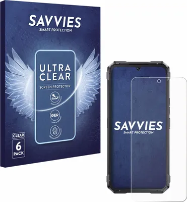 Produktbild von 6x Für Cubot King Kong 11 Schutzfolie Savvies Displayschutz Display Schutz Folie Klar Transparent