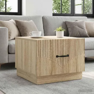 Immagine prodotto di Maison Exclusive - Tavolino in rovere Sonoma 49 x 50 x 37 cm, materiale derivato dal legno