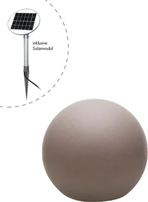 Produktbild von Kugelleuchte Shining Globe Ø 40 (Solar/Taupe)