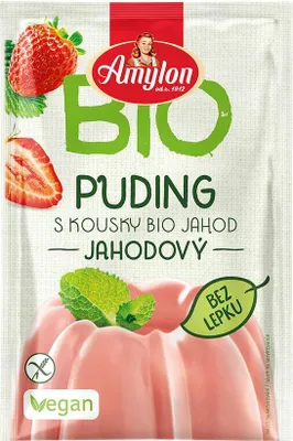 BUDYŃ TRUSKAWKOWY BEZGLUTENOWY BIO 40 g - AMYLON