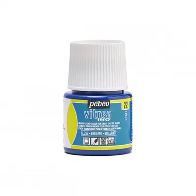 Obrázok produktu pre Pebeo Vitrea 160 farba na sklo, 45 ml, 22 lesklých farieb