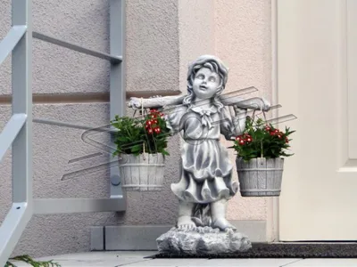 Produktbild von Figur Blumenkübel Pflanz Kübel Dekoration Figur Blumentöpfe Garten Vasen S101081