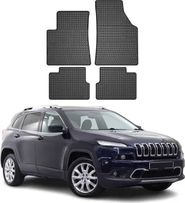 Image de Tapis de Sol pour Jeep Cherokee 2013-2018 Caoutchouc Noir