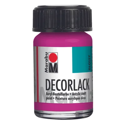Produktbild von Decorlack Acryl - Magenta 014 15 ml. Packung mit 5 Stück
