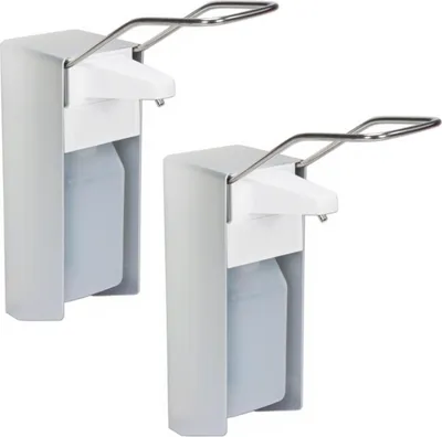 Produktbild von 2 Desinfektionsspender Alu 1000 ml Euronorm - LH - Leerflasche - Edelstahlpumpe