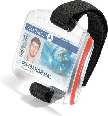 Produktbild von Famanu Kaarthalter Armband - Wasserfest, UV-beständig, Kältebeständig - Schwarz