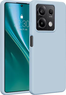 Produktbild von Etteri Silikonhülle für Xiaomi Redmi Note 13 5G Handyhüllen Hellblau