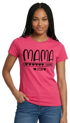 Produktbild von Spreadshirt Mama 2026 loading Frauen T-Shirt, S, Azalea