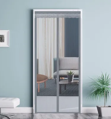 Produktbild von Famanu Insektenschutz Türvorhang Magnet - für Terrassentür und Hintertür - 80 x 210 cm