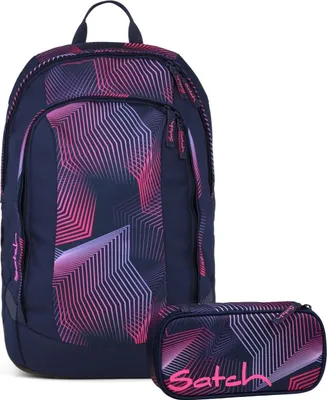 Produktbild von Satch, Schulrucksack-Set AIR Seismic Pink 2-teilig