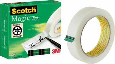 Imagen del producto de Película adhesiva transparente 3M Scotch Magic 810, 25 mm x 66 m