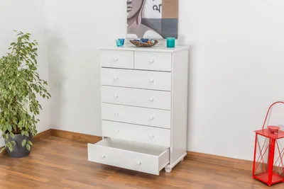 Produktbild von Kommode Kiefer weiß