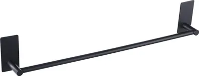 Produktbild von Schwarzer Handtuchhalter 50 cm Edelstahl Bad