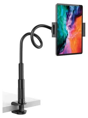 Immagine prodotto di Cadorabo porta tablet a collo d'oca flessibile porta cellulare in nero per la casa